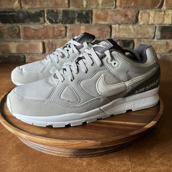 Nike Air Span II 2 SE Atmosphere Grey Running Shoes Sneakers Men's Sizes 13 - Picture 2 of 16